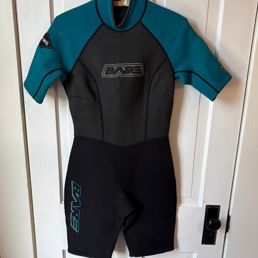 Kids Swim Wetsuit - Teal and Black‎